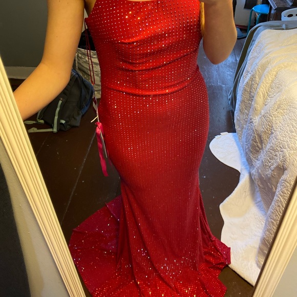 Mori lee prom dress 47003 size 4 - Picture 3 of 7